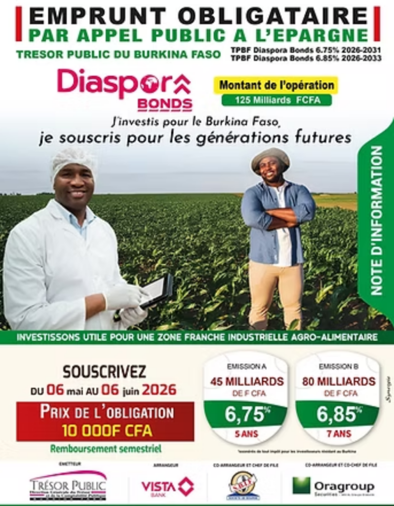WELCOME burkina diaspora bond flyer